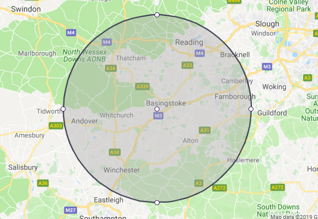 Radius maps by address - geranor